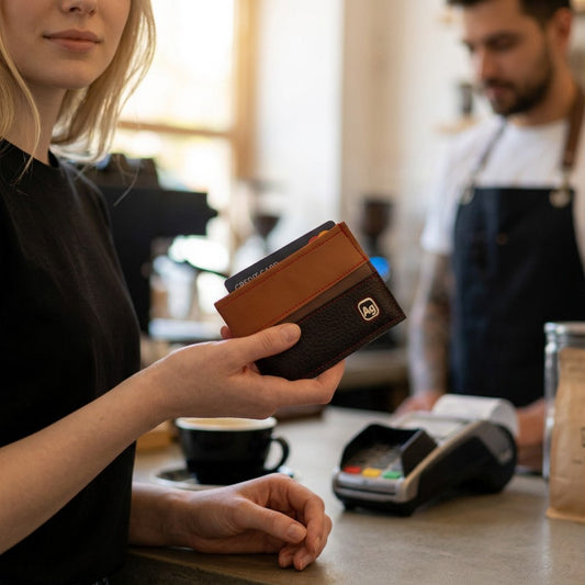 Franklin Upholstery Vinyl Vegan Wallet- Brown