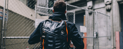 Alchemy Good recycled bike tube backpack Brooklyn