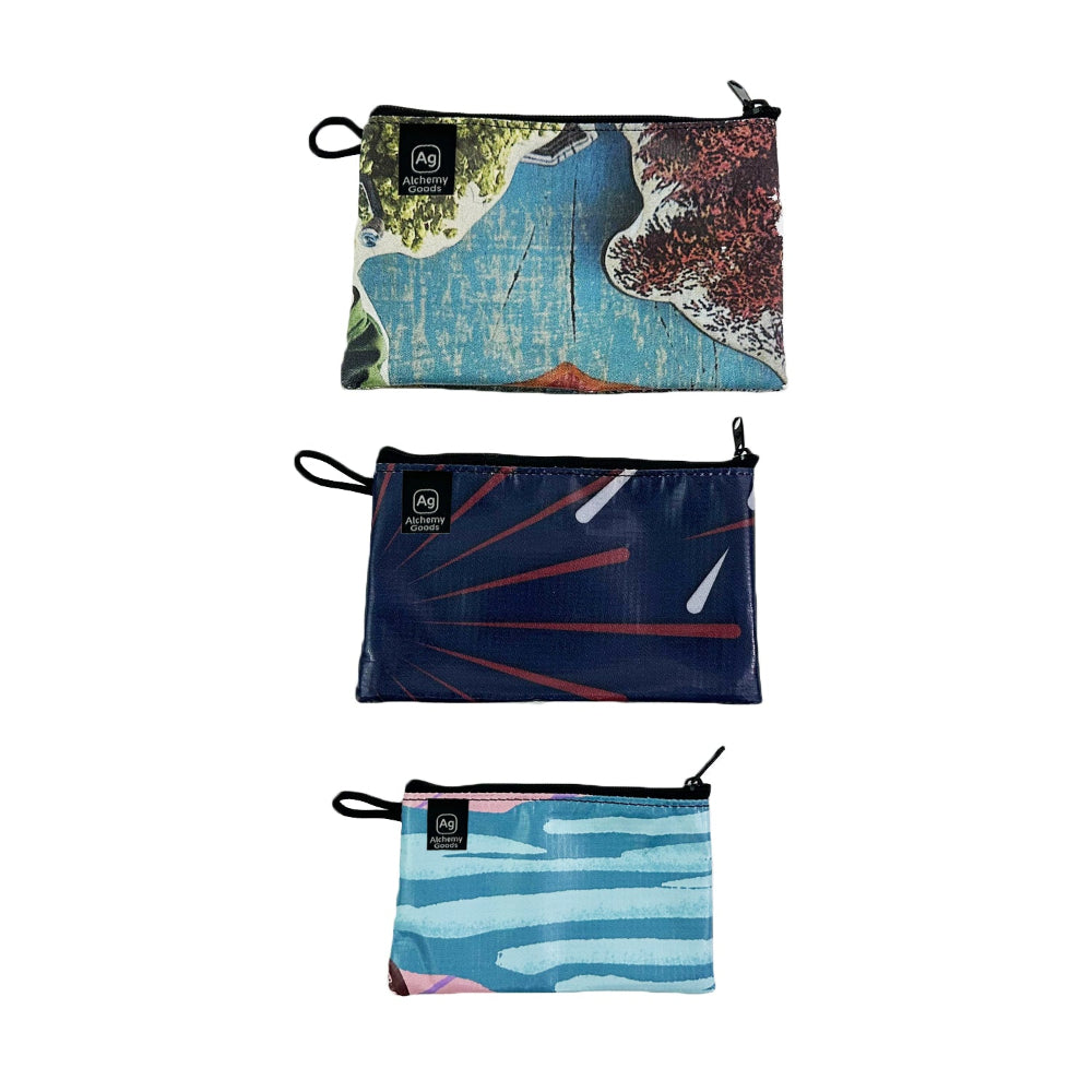 Mid-Size Zipper Pouch w/Liner- Banner