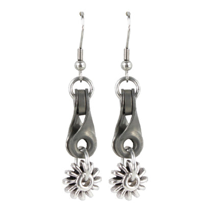 VB- Twisted Link & Roller Wheel Earrings