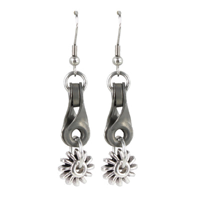 VB- Twisted Link & Roller Wheel Earrings