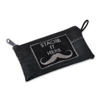 Catch Phrase Zipper Pouches - Bike Tube - Stache It Here