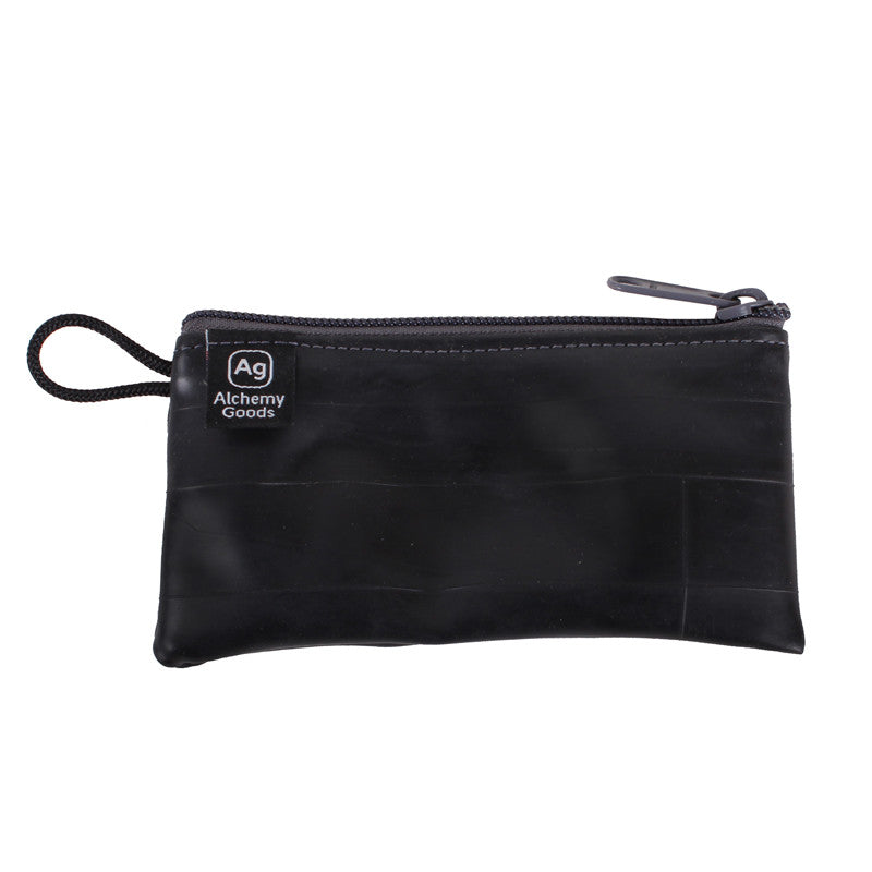 Small Zipper Pouch w/Liner- Bike Tube 